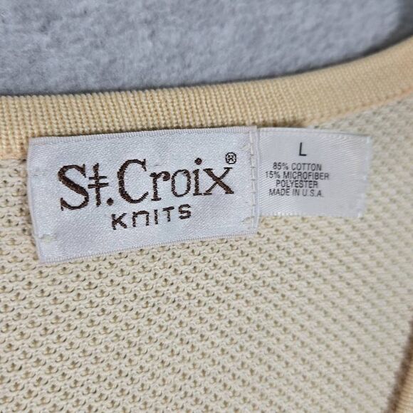 St. CROIX Knit V neck Sweater made in USA VTG  Womens - Picture 4 of 13
